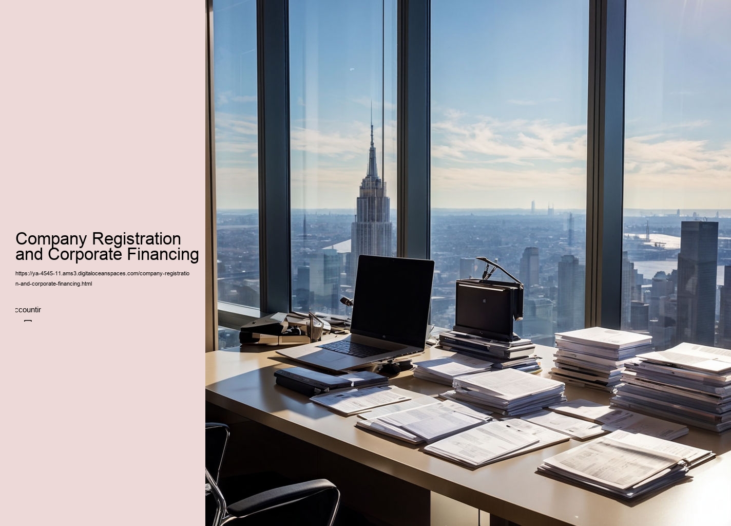 Company Registration and Corporate Financing